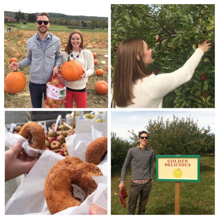 couples with pumpkin