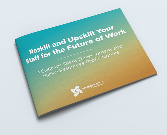 eBook cover of Reskill and Upskill Your STaff for the future of work