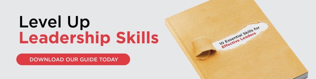 10 Essential skills for leaders guide promotion. Click to download